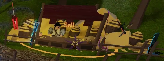 Sell prompt in the Dungeon Quest Reborn lobby loop